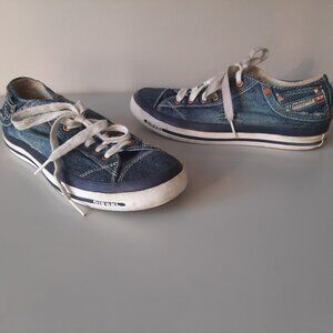 Diesel Low Top Denim Sneakers - Women's Size 8